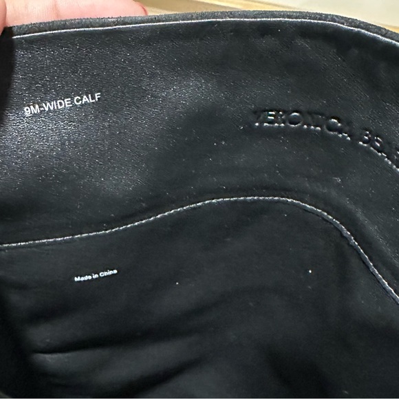 🌹VERONICA BEARD🌹 Lisa Knee High Boot Wide Calf In Black Size: 9M - Picture 14 of 16